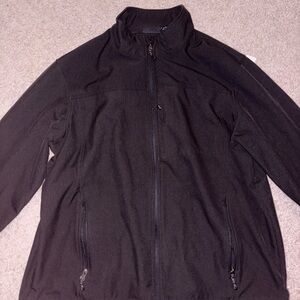 Mens black Swiss Tech zip up jacket